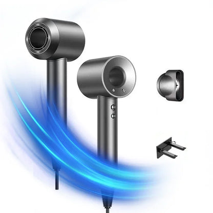 High-speed bladeless hair dryer, professional negative ion hair dryer, quick drying, powerful 1600W home styling tool