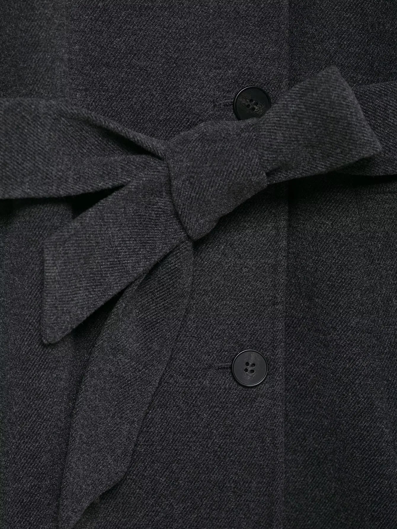 TFMLN Lange Mäntel für Damen mit Stehkragen, 2025, Winter, neuer Trenchcoat mit Gürtel, Vintage, einfache Oberbekleidung, elegante Mode, weiblich