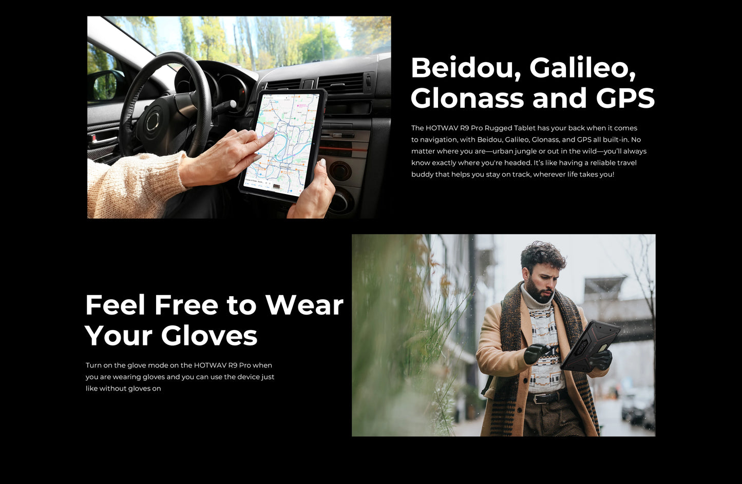 HOTWAV R9 Pro Rugged Tablet Android 14 11" FHD+ 20080mAh Pad 64MP Rear Camera 6GB 256GB Tablet PC With Super Camping light