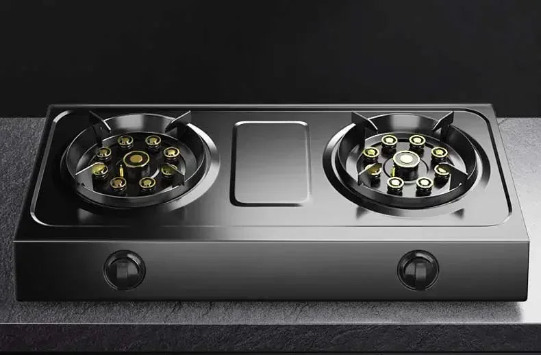 Gas Stove, Double Stove, Desktop, Sudden Fire Extinguishing Protection, Household Liquefied Gas, Natural Gas Gas Stove.
