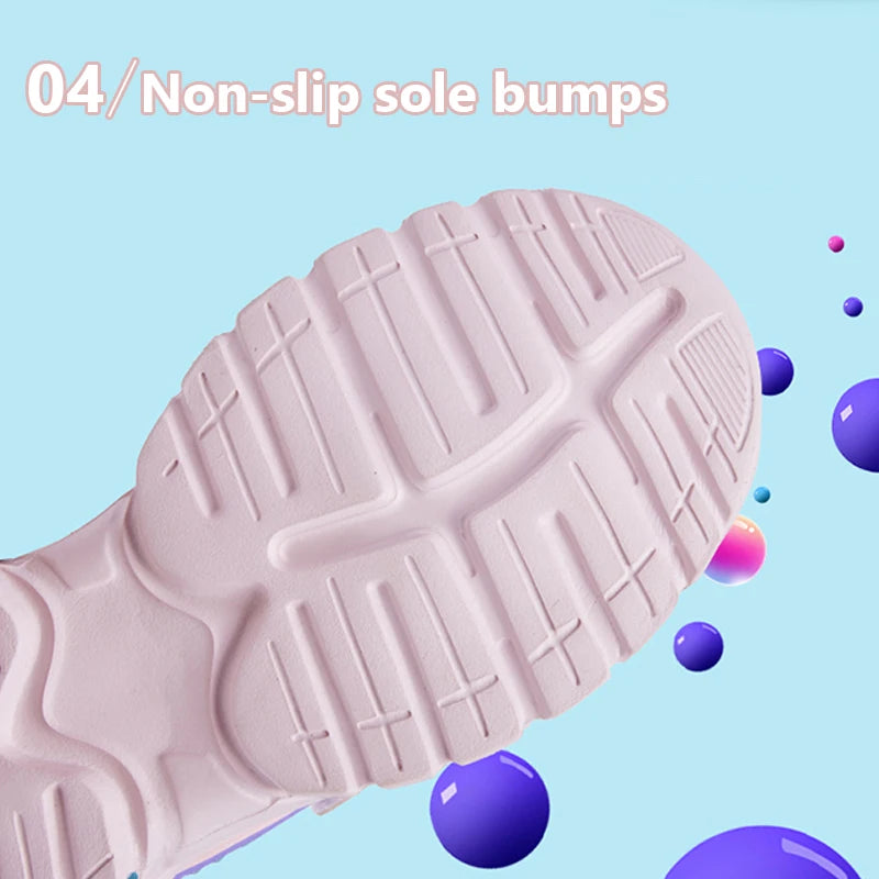 Kids Casual Pink Girls Leather Shoes Fashion For 7-15y Lightweight Running Young Student's Children Sports Girl's Shoe NBGAGA.