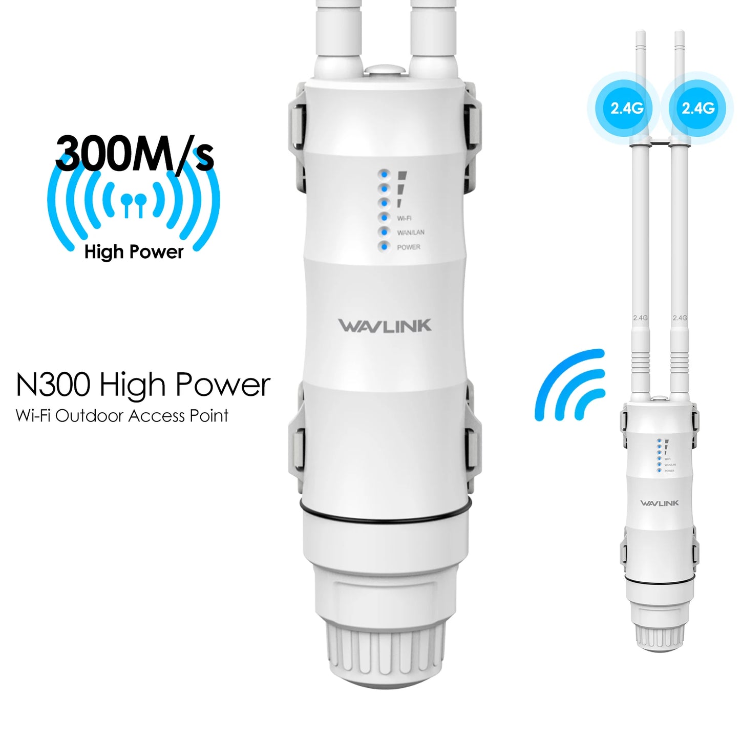 WAVLINK AC/300/600/1200/1800/3000 Outdoor Router Access Point Long Range IP67 Waterproof Wi-Fi Extender With Active/Passive PoE