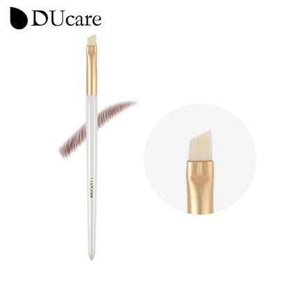 DUcare Eyebrow Brush Eyelash Comb makeup brushes Dual Ended Angled brush Spoolie brush 2 in 1 Lash eyebrow brush set makeup tool.
