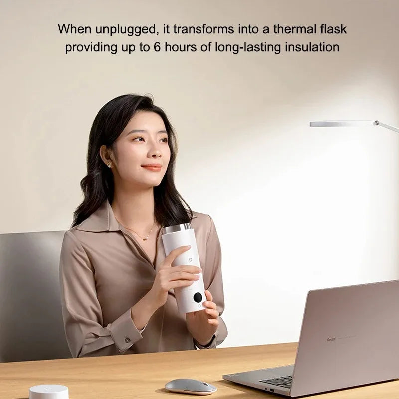 NEW XIAOMI Mijia Portable Electric Kettle 2 Thermos Cup Fast Water Boiler 350ml Smart Temperature Insulated Kettle Travel - CN.