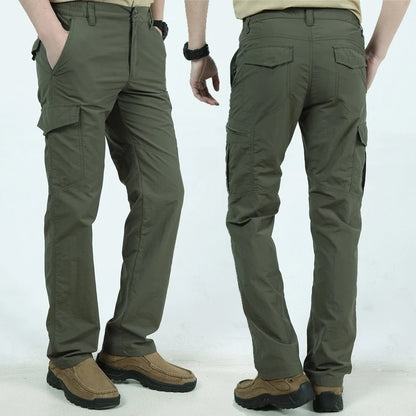 2023 Outdoor Waterproof Tactical Cargo Pants Men Breathable Summer Casual Army Military Long Trousers Male Quick Dry Cargo Pants.