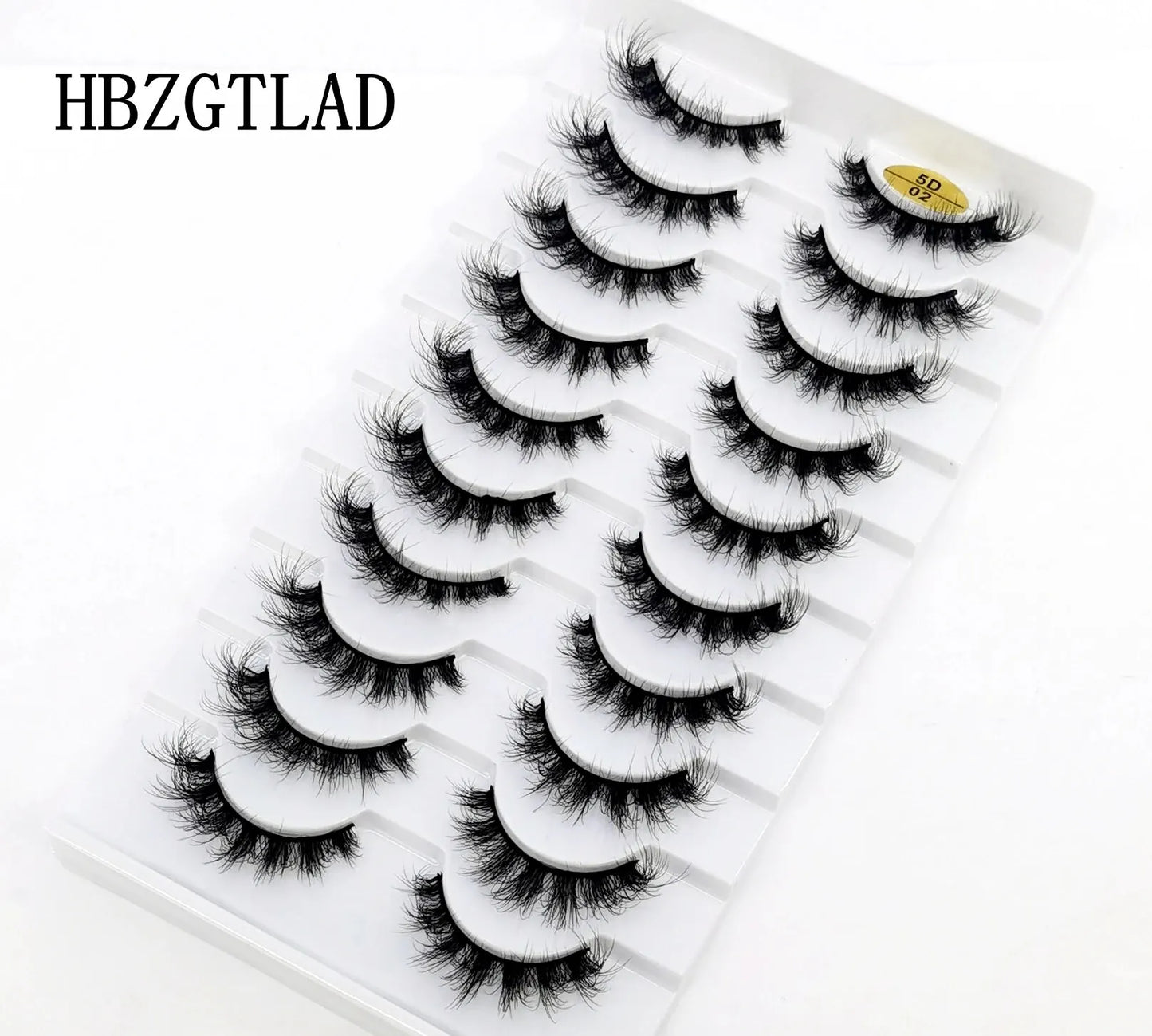 10 Pairs Lashes Fluffy Soft Russian Volumes Mink Lashes 3D Mink Eyelashes Lashes Reusable Fluffy False Lashes Russian Extensions.