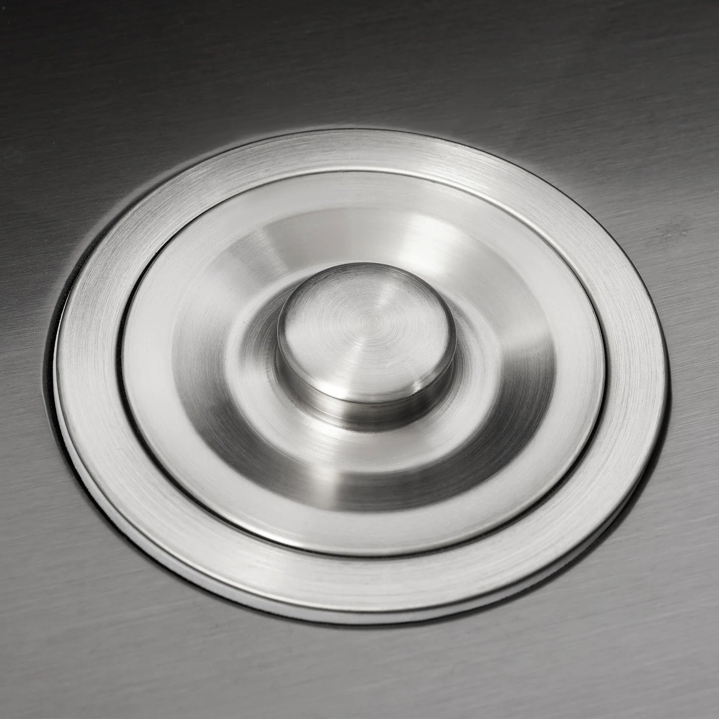 Edelstahlspüle, moderne Küchenspüle, Black Diamond 7843PB, Doppelspüle, Abfluss + Seifenspender zum Reinigen von Geschirr und Gemüse