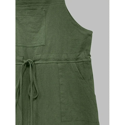 Adjustable Multi-Pocket Overalls for Women New 2025 Style Cross-Border Big Hit Female Long Pants Overall Suits Chinese Origin.