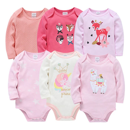Kavkas Baby Mädchen Kleidung 100% Baumwolle Mädchen lRomper 0-12Months Neugeborenen Kostüm Cartoon Body Overall Für Bebe.