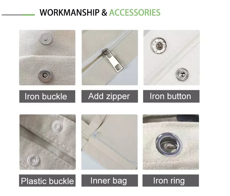 100Pcs Small Eco Friendly Custom Cotton Blank Zipper Pouch Make Up Bags Plain White Cotton Canvas Makeup Cosmetic Bag With Logo.