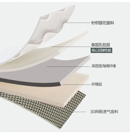 Thai natürliche Latex Memory schaum füllung Gemischt Matratze 10cm Tatami König Königin Volle Größe Halten warme winter Komfortable kissen