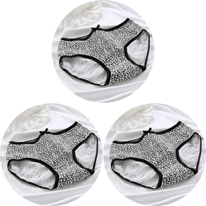 3Pcs/set Women Sexy Cotton Panties Underwear Seamless Soft Briefs Skin-Friendly Female Lingerie Mid-waist Black Underpants.