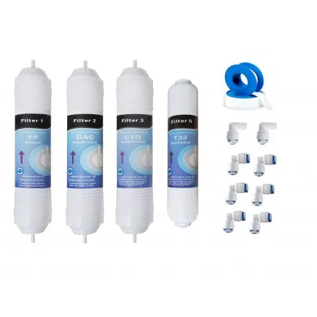 Set 4 compact reverse osmosis filters