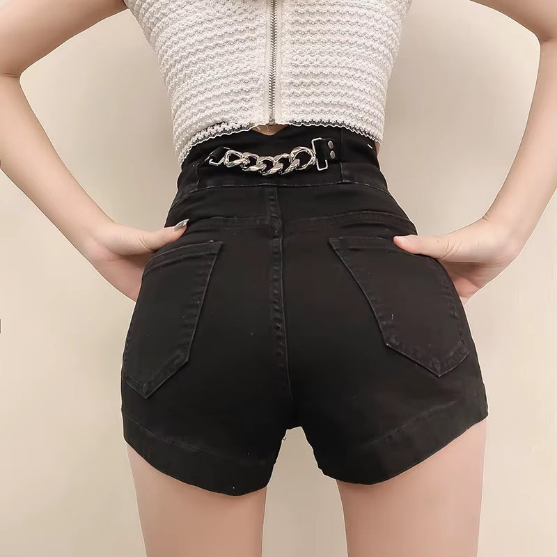 Denim Shorts Women Summer Short Femme High Waist Jeans Sexy Shorts Verano 2022 Mujer Kurze Hosen Frauen.