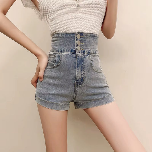 Denim Shorts Women Summer Short Femme High Waist Jeans Sexy Shorts Verano 2022 Mujer Kurze Hosen Frauen.
