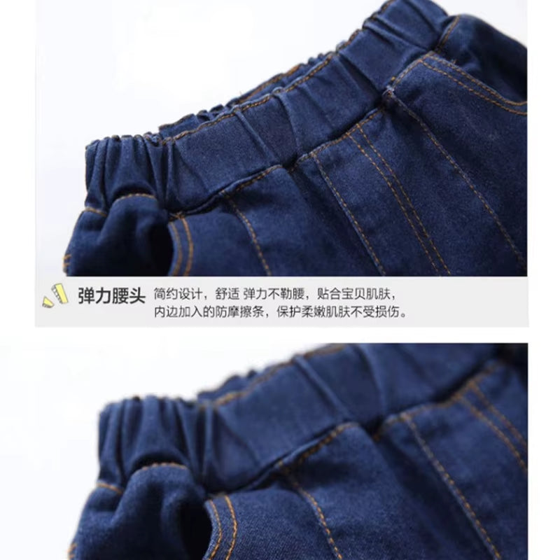 Fashion Girls Denim Bell-Bottoms Jeans Solid Children'S Clothing Spring Summer Pants Kids Vintage Jeans 4 5 7 9 11 13 Year Old.