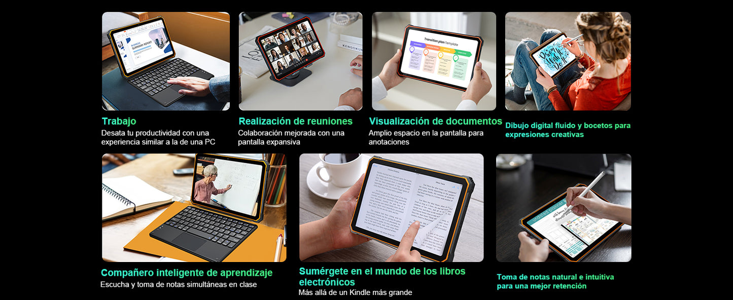 Blackview Active 8 Pro Rugged Tablets Android 14 10.36" 2.4K Display Helio G99 16GB 256GB Tablet PC 22000mAh.