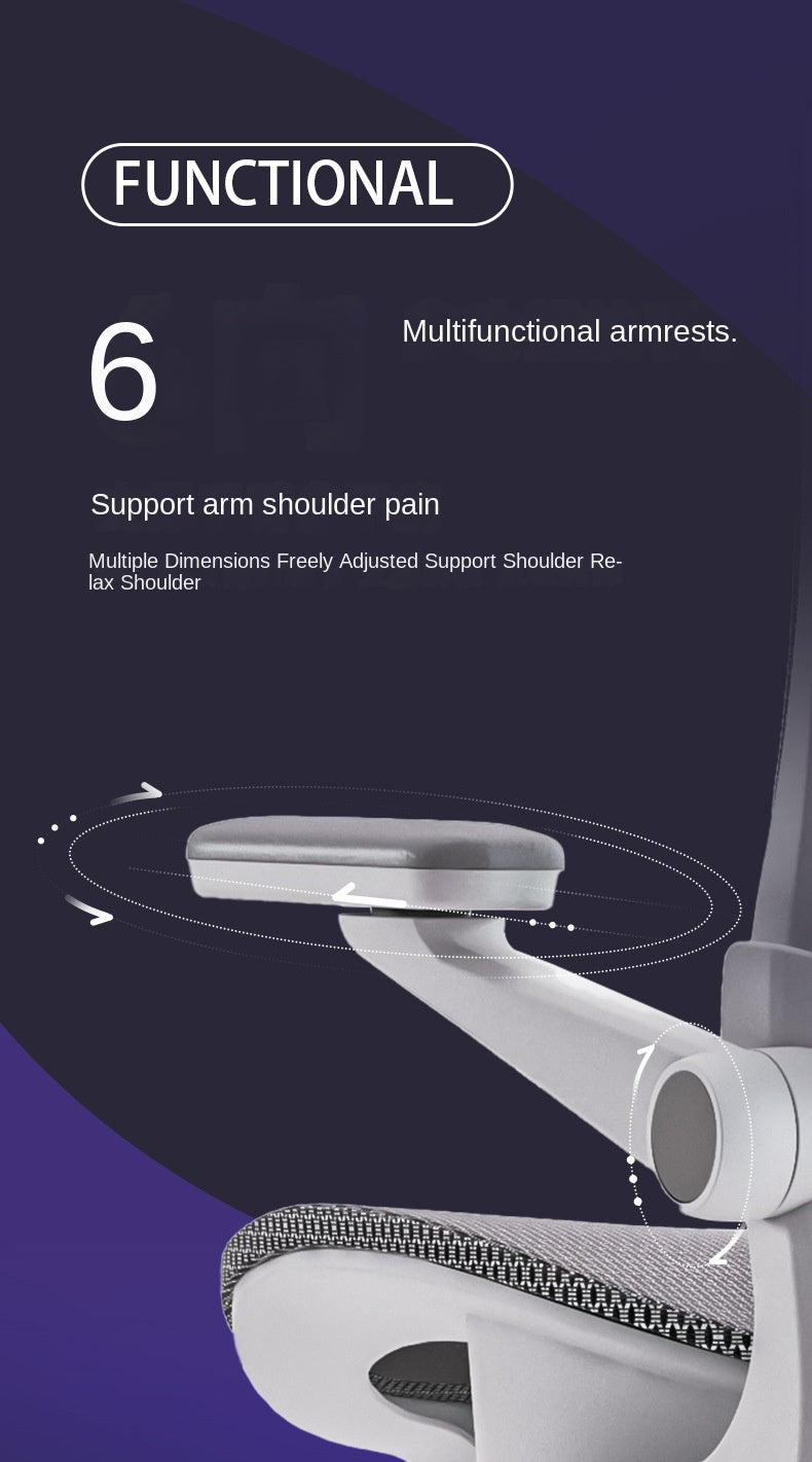 UVR Mesh Personal Bürostuhl, bequemer, ergonomischer Design-Sessel, Möbellift, verstellbarer Liegestuhl, Gaming-Computerstuhl