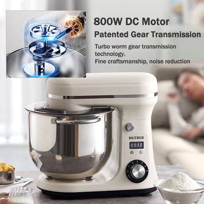 Petrus Stand Mixer Multifunctional Food Processor Heavy Duty Intelligent Kitchen Blender 800W 6L PE4633.