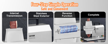 SucceBuy 17inch 54 Blades Commercial Meat Tenderizer 450W Electric Meat Tenderizer Machine for Pork Chicken Fish.