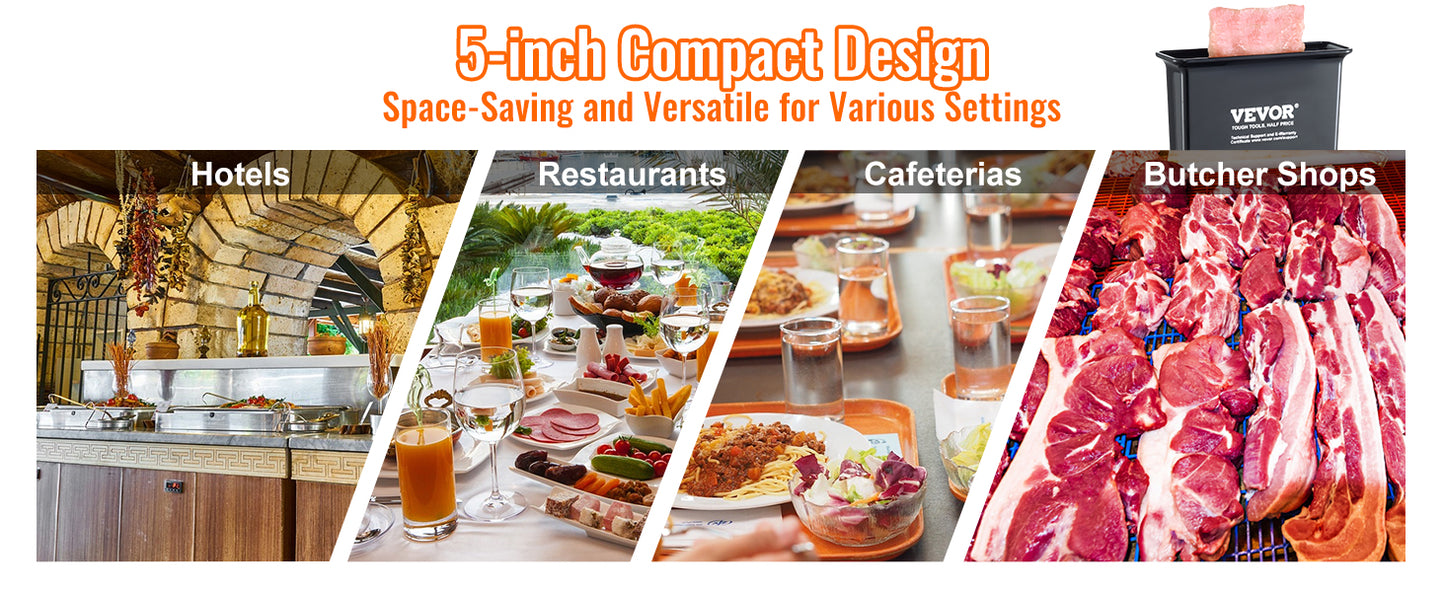 SucceBuy Commercial Meat Tenderizer Heavy Duty Stainless Steel Meat Tenderizer Machine Quick and Easy Manual Operation Kitchen.