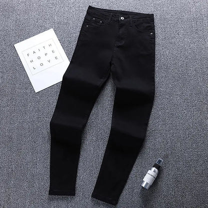 New Skinny Jeans for Women Female Pant Slim Elastic plus Size Stretch Jeans plus Size Denim Blue Skinny Pencil Pant Trousers.