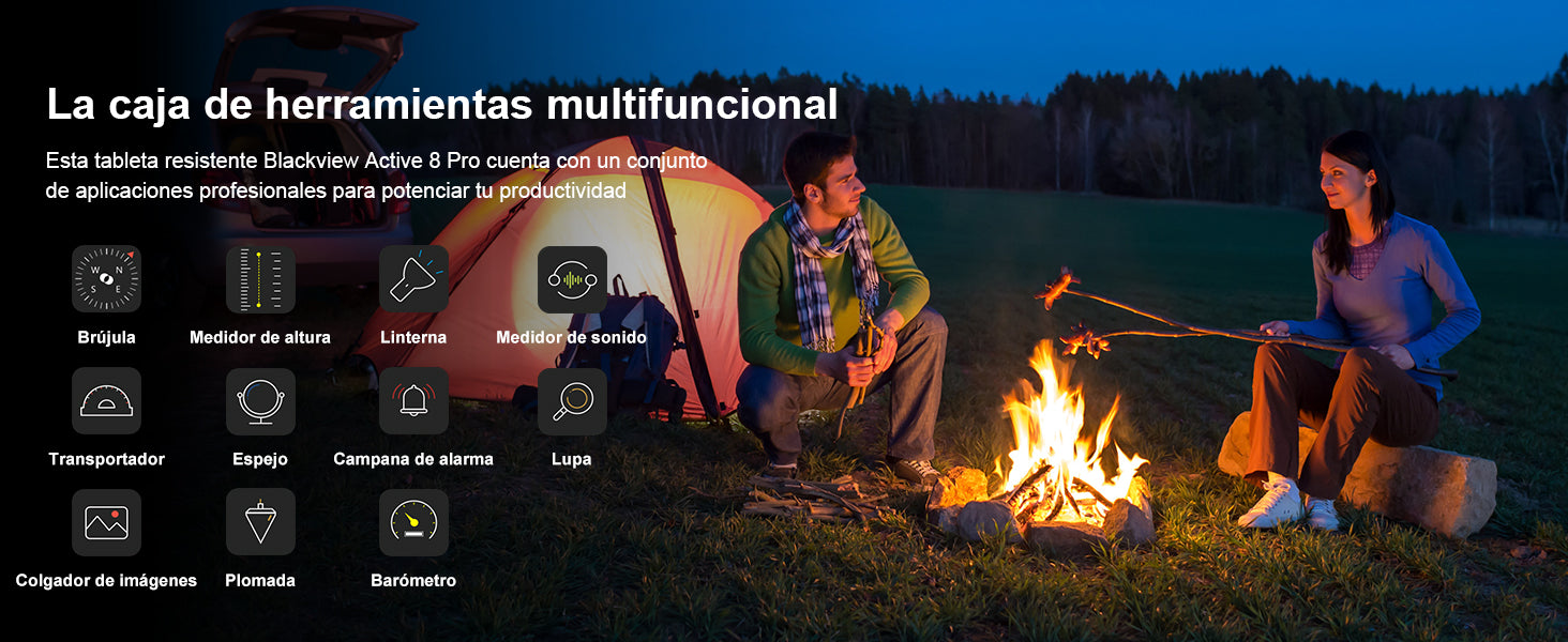 Blackview Active 8 Pro Rugged Tablets Android 14 10.36" 2.4K Display Helio G99 16GB 256GB Tablet PC 22000mAh.