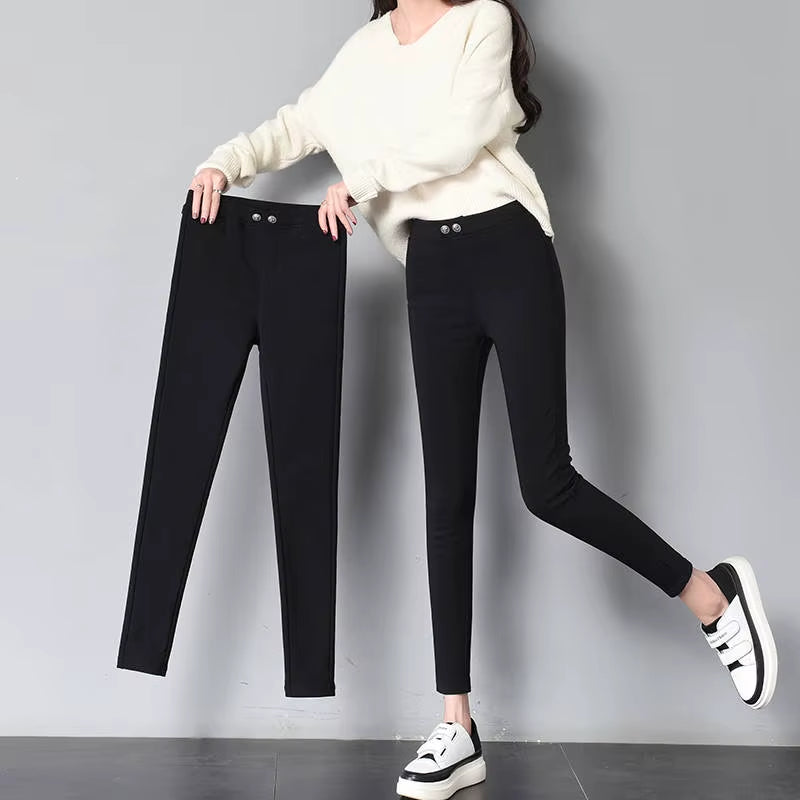 New Arrivals Fashion High Stretchy Women Pencil Jeans Skinny Pants High Wasit Female Slim Lady Pants plus Size.