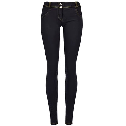 Stretch Jeans Low Waist Women Tight Skinny Denim Pants Buttock Push up Leggings Female Pull on Pencil Trousers Bodycon Jeggings.
