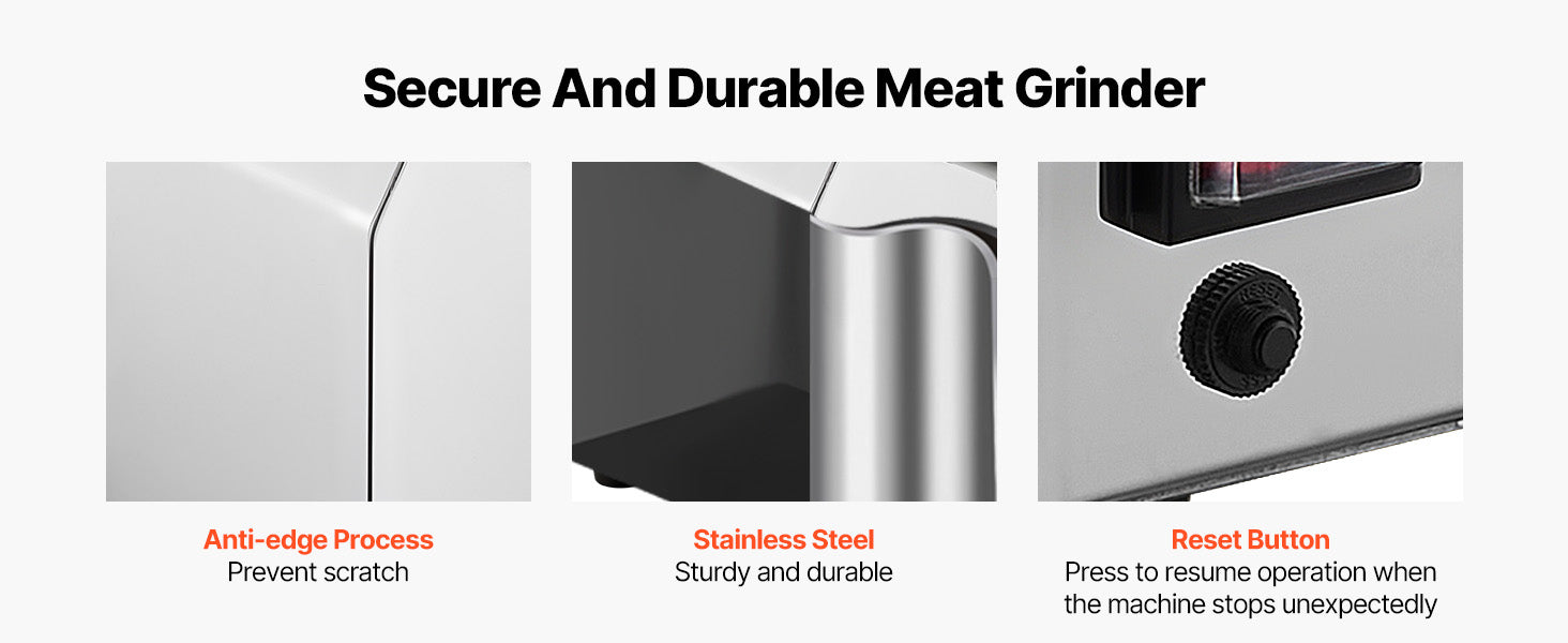 SucceBuy Meat Grinder 4.5 Lbs-9.2Lbs/Min Capacity Electric Meat Mincer w/ Blade Grinding Plate Sausage Maker for Kitchen Home.