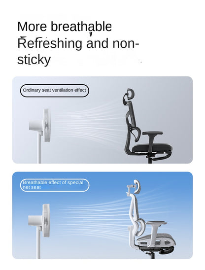 Uvr inländische bequeme sitzende atmungsaktive Mesh Stuhl ergonomisches Design Liegestuhl Büro verstellbare Lordos stütze Stuhl