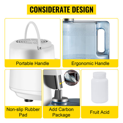 SucceBuy 4L Water Distiller Purifier Filter Dispenser Heating Drinking Bottle Softener 304 Stainless Steel Home Appliance.